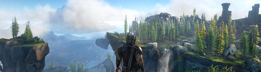 dark and light cliffside