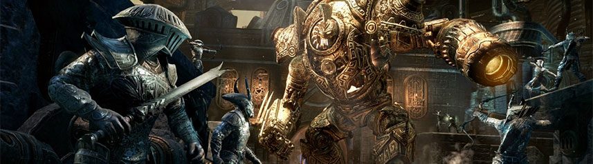elder scrolls online fantasy mmorpg dwarven ruins banner