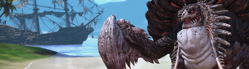 tera shore hold giant turtle