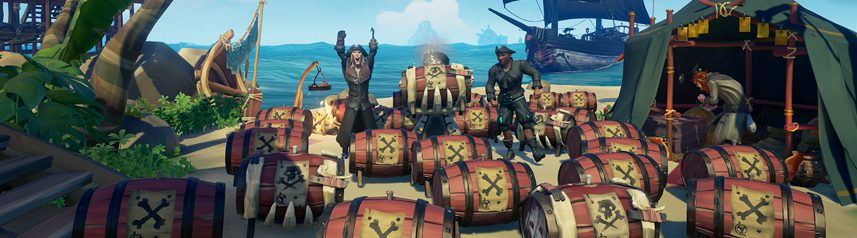 sea of thieves black powder stashes banner