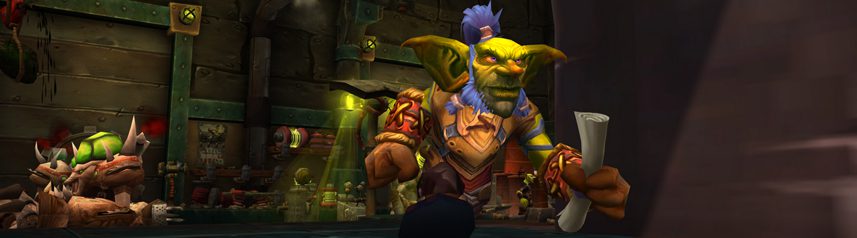 world of warcraft goblin scroll banner