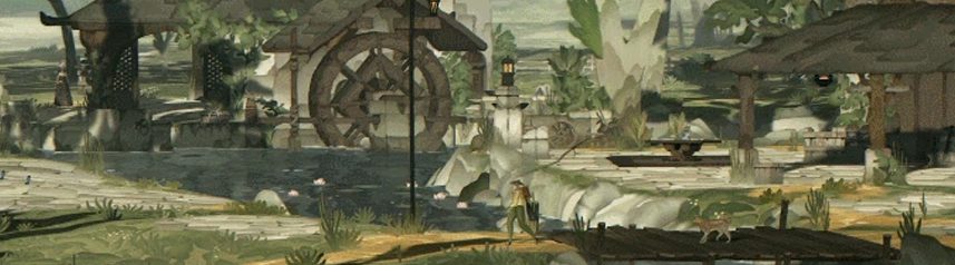 book of travels water wheel banner