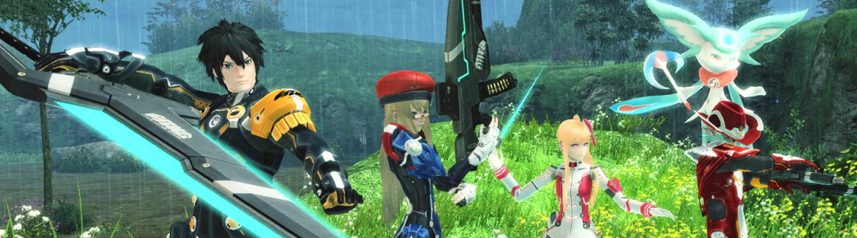 phantasy star online 2 group pose banner