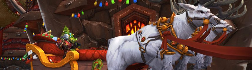 world of warcraft feast of winter veil 2019 sleigh banner