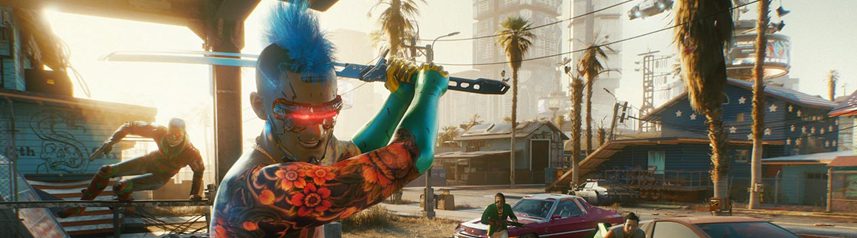 cyberpunk 2077 mohawk katana banner