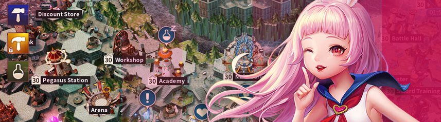 tera endless war pink bunny ears banner
