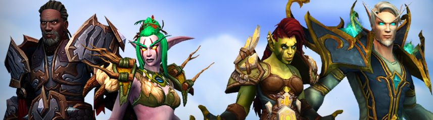world of warcraft races group banner