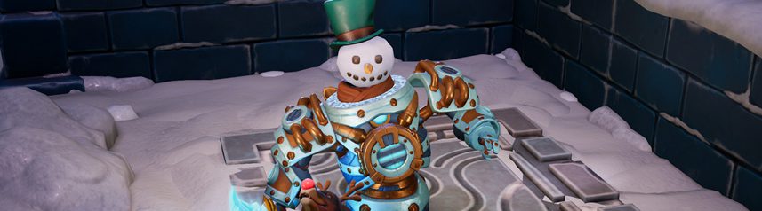torchlight 3 snow and steam snowman banner