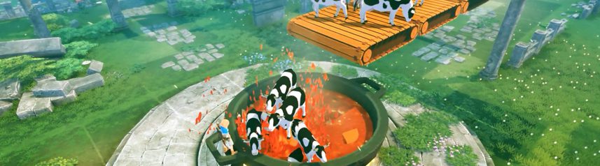 craftopia cow production line banner