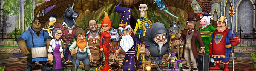 wizard101 wizard city npc banner