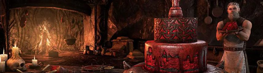elder scrolls online 7th anniversary cake banner
