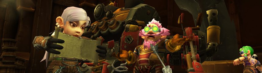 world of warcraft gnome tinker banner