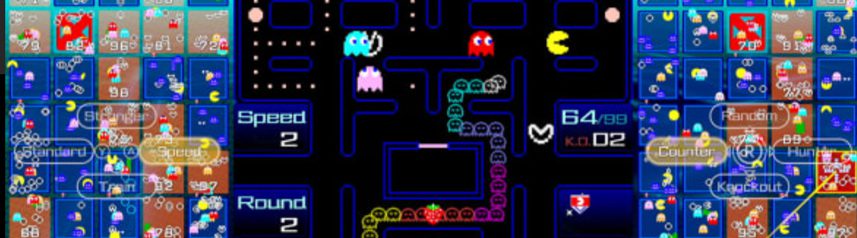 pac-man 99 gameplay screenshot banner