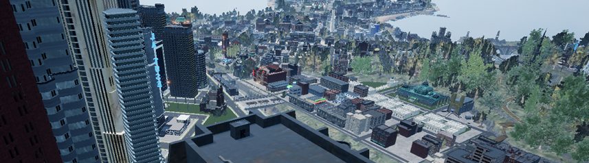 city of titans rooftop view banner