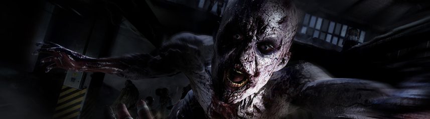 dying light 2 white faced zombie banner