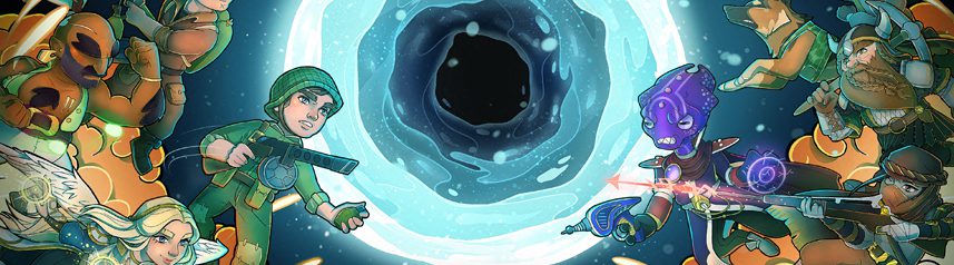 super squad group key art banner
