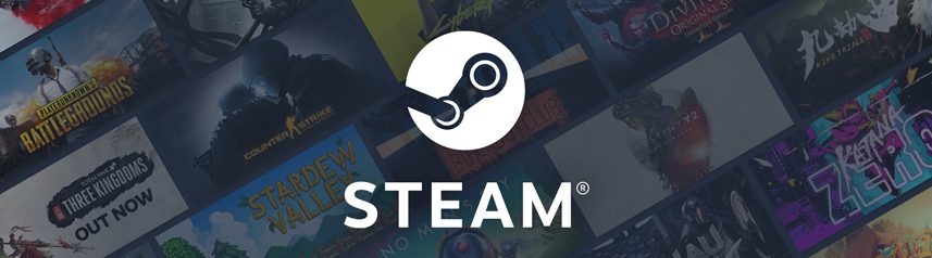 steam logo welcome banner