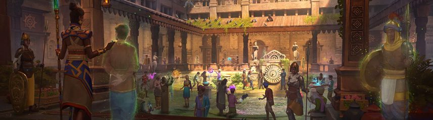 into the echo courtyard artwork banner
