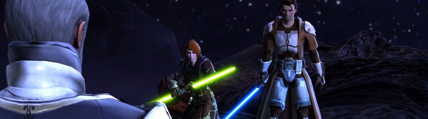 star wars the old republic jedi lightsabers banner