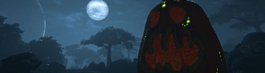planetside 2 space pumpkin galact o lanter banner