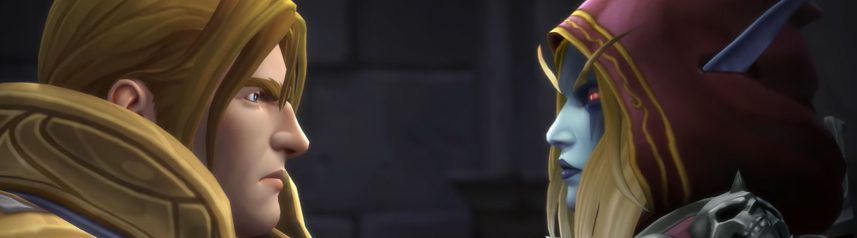 world of warcraft anduin sylvanas cinematic banner