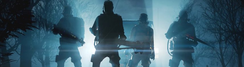 midnight ghost hunt hunters headlight silhouette banner