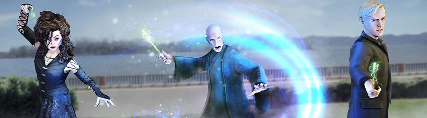 harry potter wizards unite voldemort draco bellatrix banner