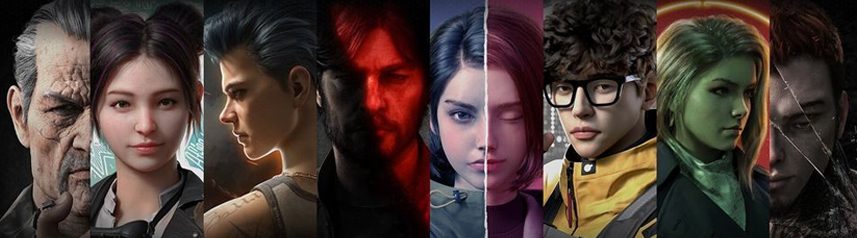 project d shooter characters key art banner