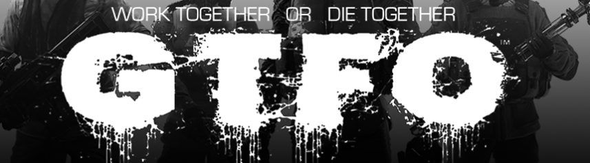gtfo tactical shooter logo banner