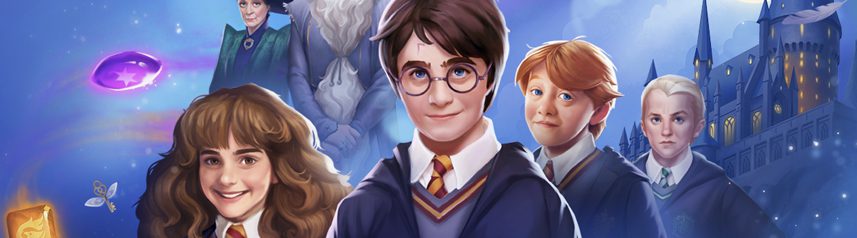 harry potter puzzles and spells key art banner