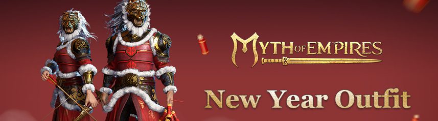 myth of empires new year tiger outfit banner
