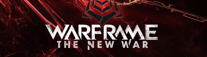 warframe the new war logo banner