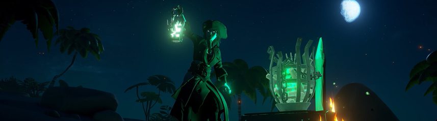 sea of thieves night lantern banner