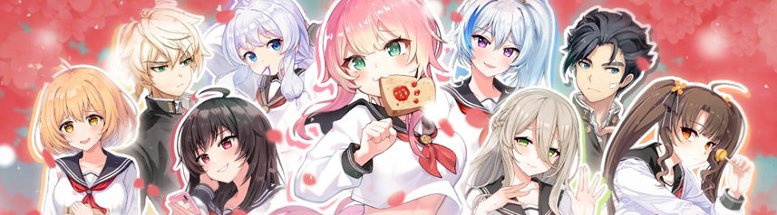 soulworker characters sakura blossoms anime action mmorpg banner