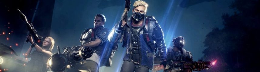 super people characters battle royale shooter banner