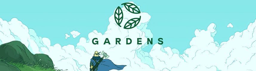 gardens development studio logo art banner
