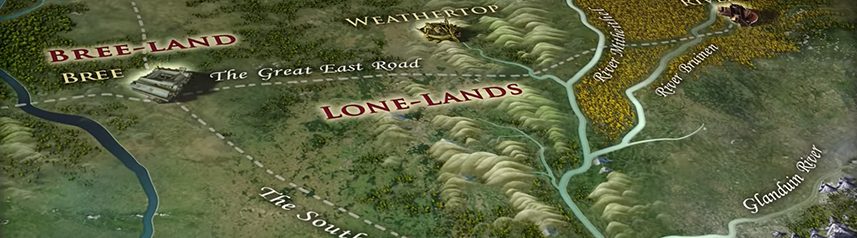 lord of the rings online middle earth map bree land banner