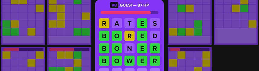 squabble battle royale multiplayer wordle game banner