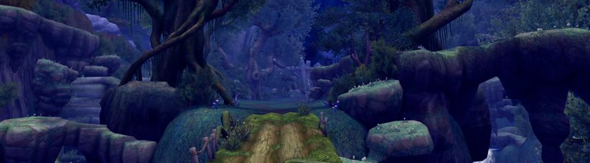 aura kingdom anime fantasy mmorpg otherworld tree cave banner