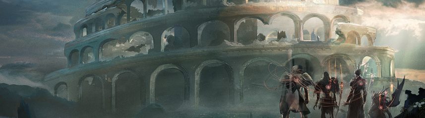 babylons fall multiplayer action rpg shooter tower of babylon concept art banner