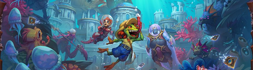 hearthstone voyage to the sunken city key art banner