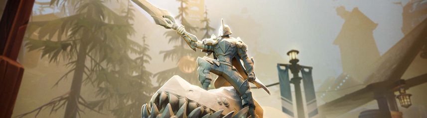 dauntless monster mmorpg slayer statue banner