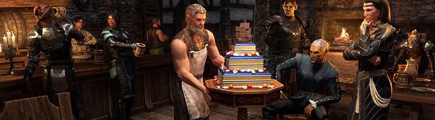 elder scrolls online anniversary jubilee cake banner