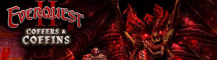 everquest 2 fantasy mmorpg coffers and coffins key art banner