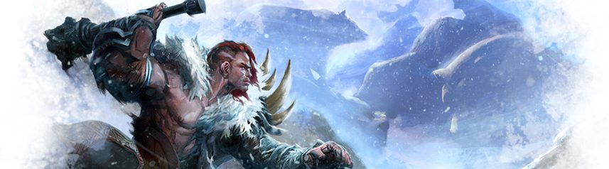 guild wars 2 mmorpg flame and frost braham eirsson banner