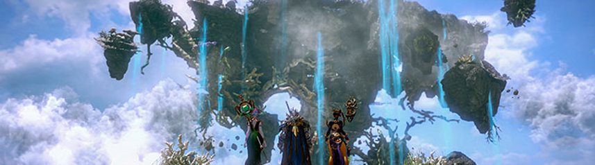 lost ark fantasy mmorpg floating island banner