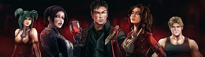 shadow's kiss mmorpg vampire key art banner
