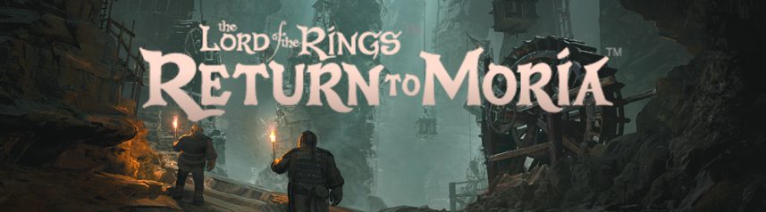 lord of the rings return to moria multiplayer survival crafting key art logo