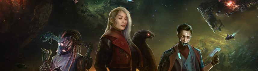 starborne frontiers sci-fi strategy mmo faction characters art