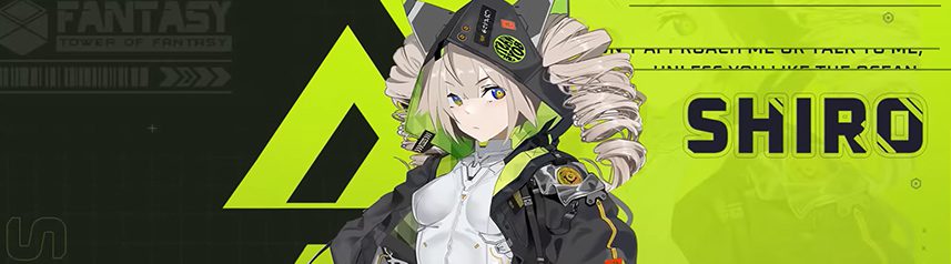 tower of fantasy anime gacha mmorpg shiro character splash art